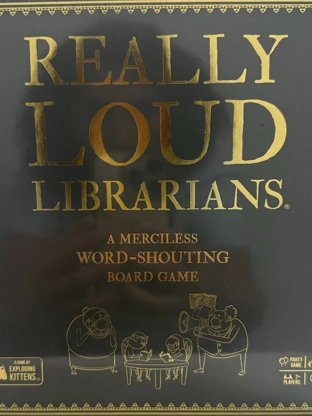 Exploding Kittens Really Loud Librarians, 2+ Players, Age 8+ Word Game